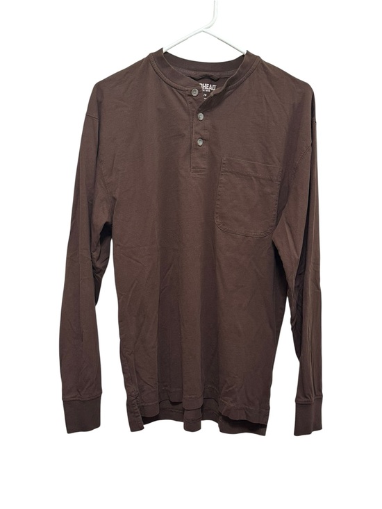 RedHead Other - RedHead. Men's Brown Long-Sleeve Henley with Chest Pocket
